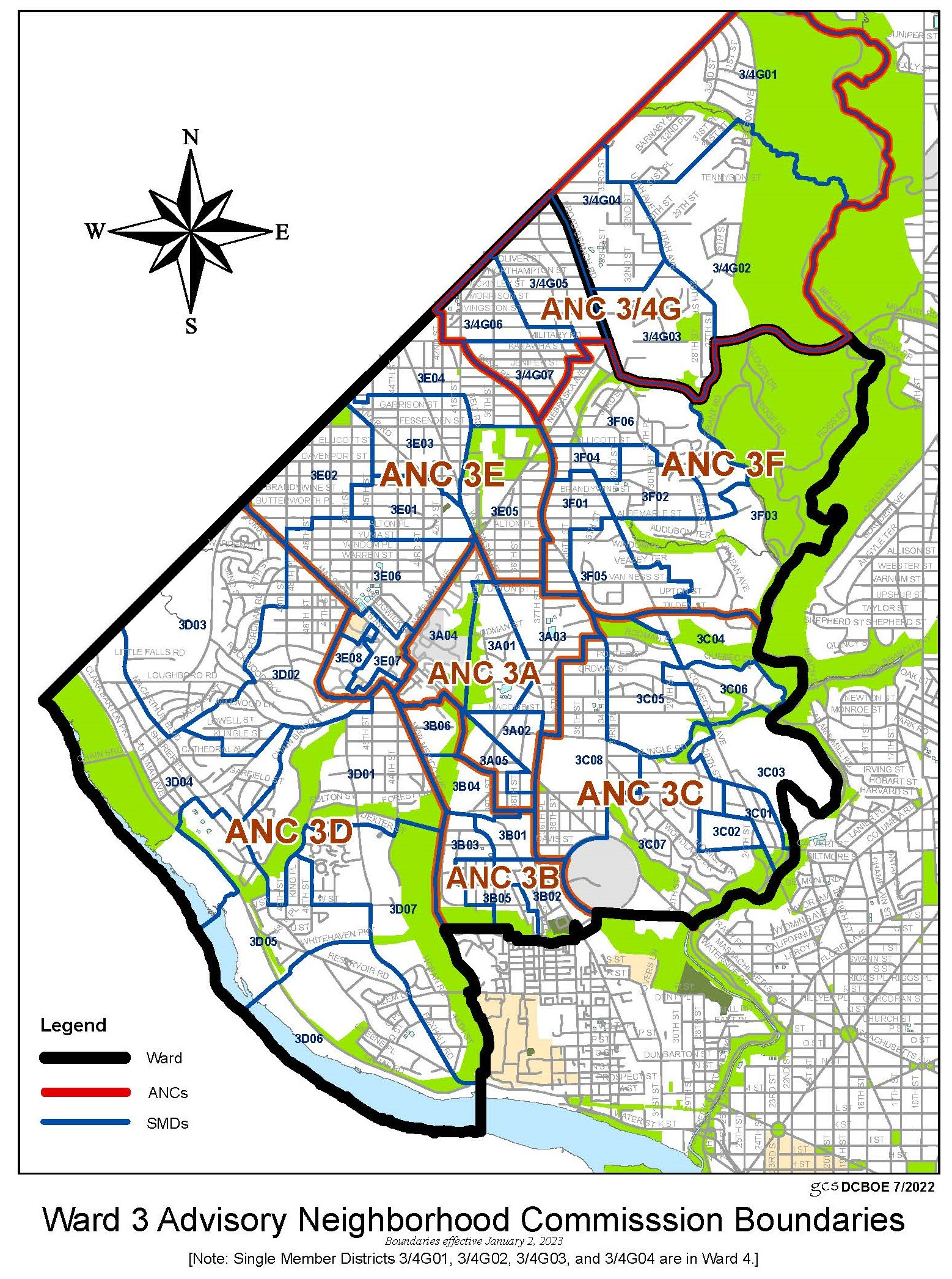Ward 3  ANC Map