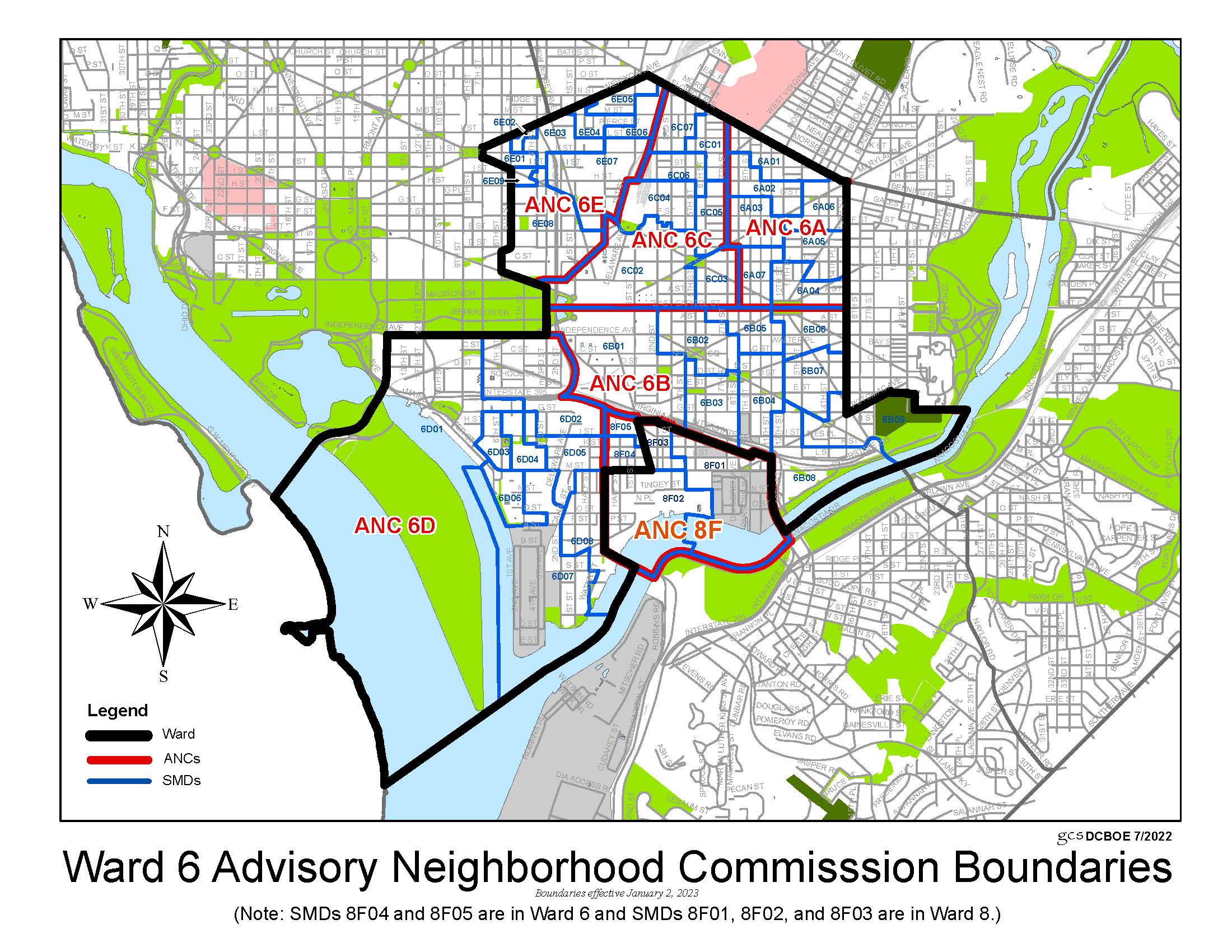 Ward 6 Advisory Neighborhood Commissions anc
